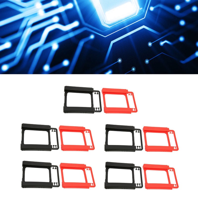 10pcs Hard Drive Bracket 2.5in Heat Dissipation High Compatibility HDD Hard Disk Carrier SSD Hard Drive Tray - Image 3