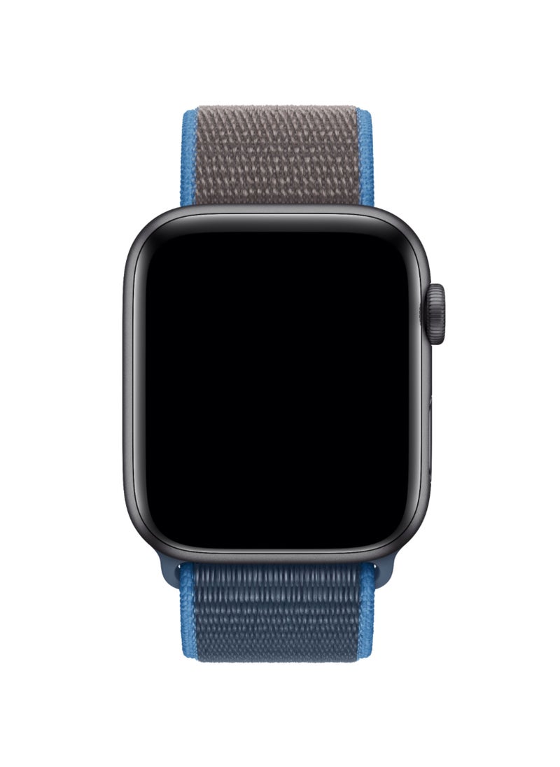 CATANES - Apple Watch 42mm 44mm 45mm Nylon Sport Loop Band Compatible with iWatch Series 7/SE/6/5/4/3/2/1 Surf Blue - Image 1