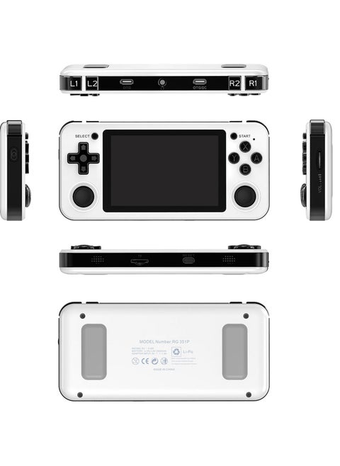 RG351P  Handheld Game Console Built-in 2500 Games Open Source System 3.5-inch IPS Screen TF Card Slot 3.5mm Audio Out Vibrating Motor