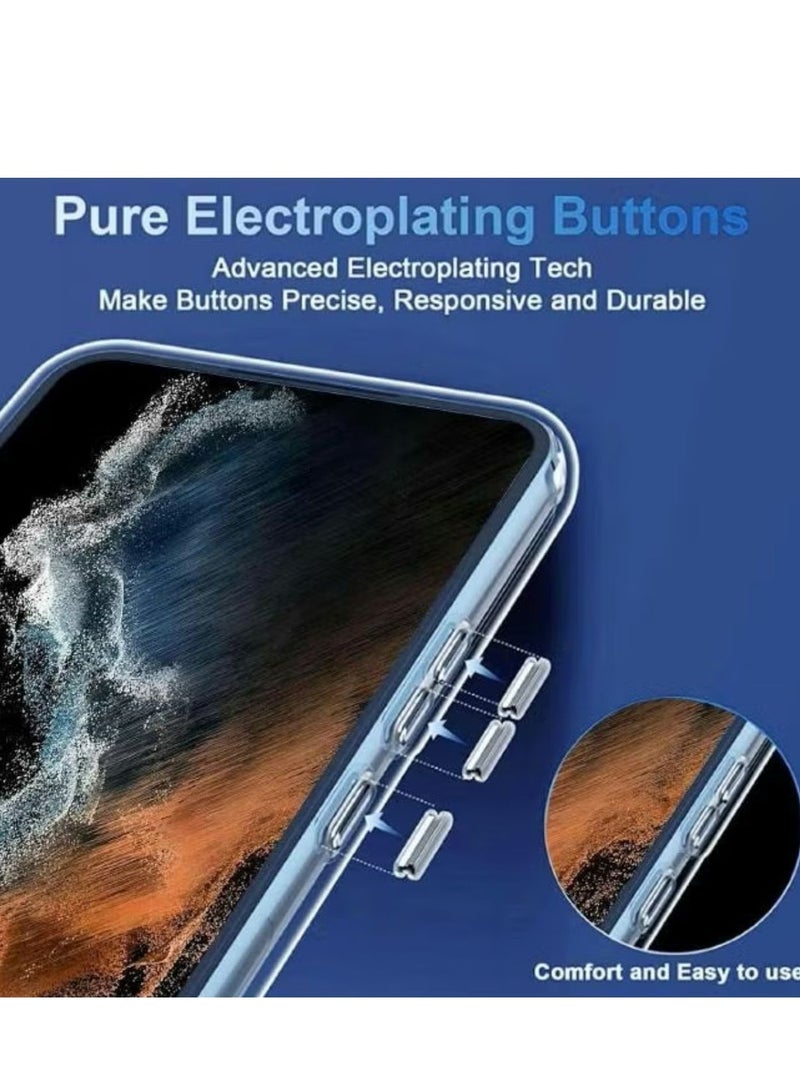 Magnetic Samsung Galaxy S23 Plus, Magnetic Case, Compatible with MagSafe Wireless Charging, Anti-Scratch Bumper Cover (Clear), TPU - PC - Image 4