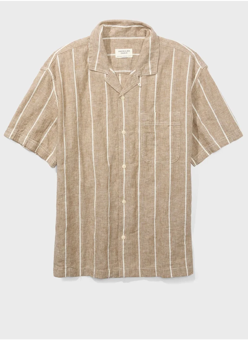 American Eagle Essential Button-Up Poolside Shirt