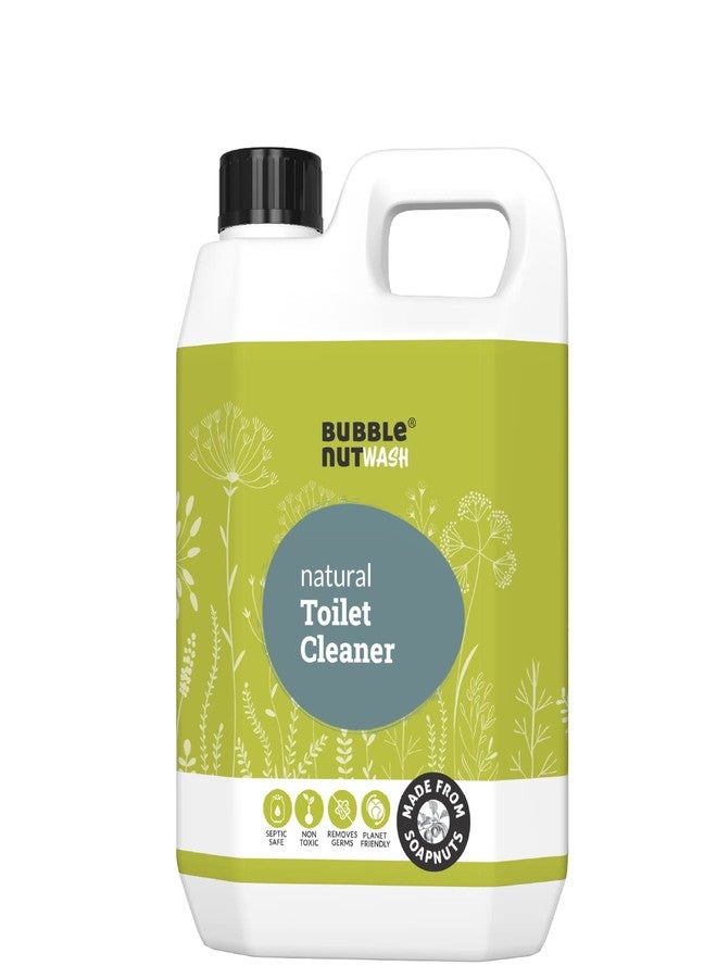 بابل نات ووش سائل تنظيف المرحاض BubbleNut Wash - طبيعي، عضوي، آمن على أنظمة الصرف الصحي، خالٍ من الأبخرة، قابل للتحلل الحيوي، مزيل للترسبات الكلسية والبقع الصفراء من الماء العسر، للاستخدام المنزلي والمكتبي، مزيل للترسبات الكلسية لأرضيات الحمامات (2.5 لتر) - Image 1