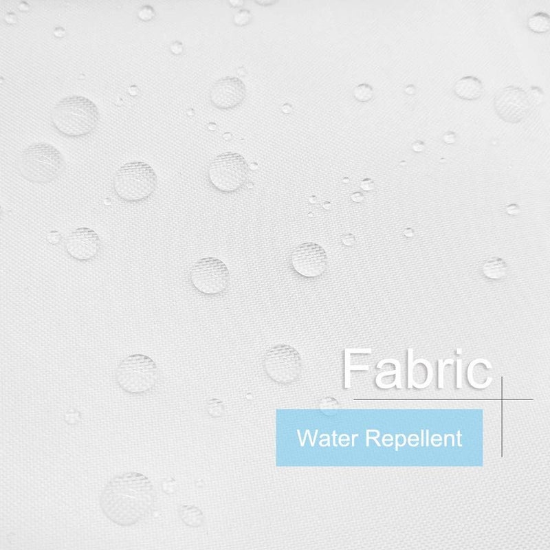WellColor بطانة ستارة دش بطول 74 بوصة، بوليستر مقاوم للماء، ستائر دش من القماش للحمامات ذات جودة السبا والفندق، قابلة للغسل في الغسالة، أبيض، 72 × 74 بوصة - Image 3