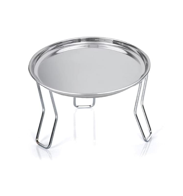 BBD Kitchen Shop High Grade Stainless Steel 3 Legs MatkaPotPlant Stand Chrome Plated Pot Rack Matka Kitchen Rack