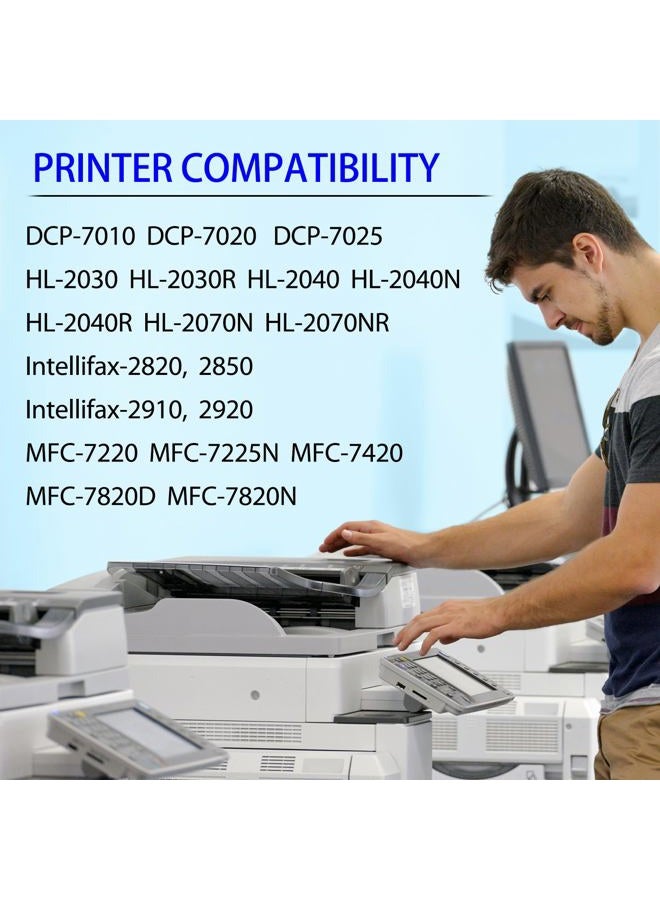 SuperInk 2 Pack Compatible Toner Cartridge & Drum Unit Set Compatible for Brother TN350 DR350 use in DCP-7010 HL-2030 HL-2070N Intellifax 2820 MFC-7220 Printer (1 Toner, 1 Drum) - Image 2