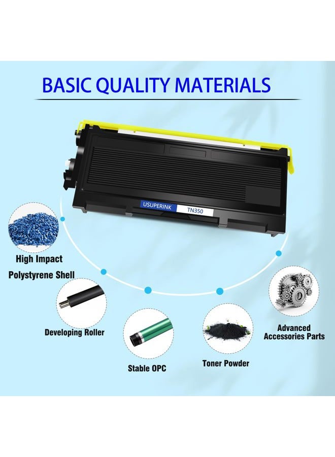 SuperInk 2 Pack Compatible Toner Cartridge & Drum Unit Set Compatible for Brother TN350 DR350 use in DCP-7010 HL-2030 HL-2070N Intellifax 2820 MFC-7220 Printer (1 Toner, 1 Drum) - Image 4