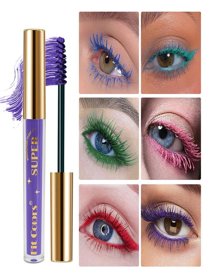 FantasyDay Smudge-Proof Colorful Mascara Set Liquid Lash Extensions Cosmetics, 6 Pcs Washable Volumizing Lengthening Defining Curling No Clumping Mascara Premium Xmas Eye Makeup Gift Set - Image 4