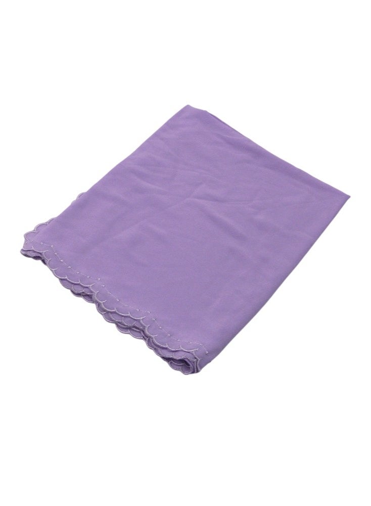 D'Daniela D' Daniela - Stacy Chiffon Scarf Muslim Shawl - Purple - Image 5