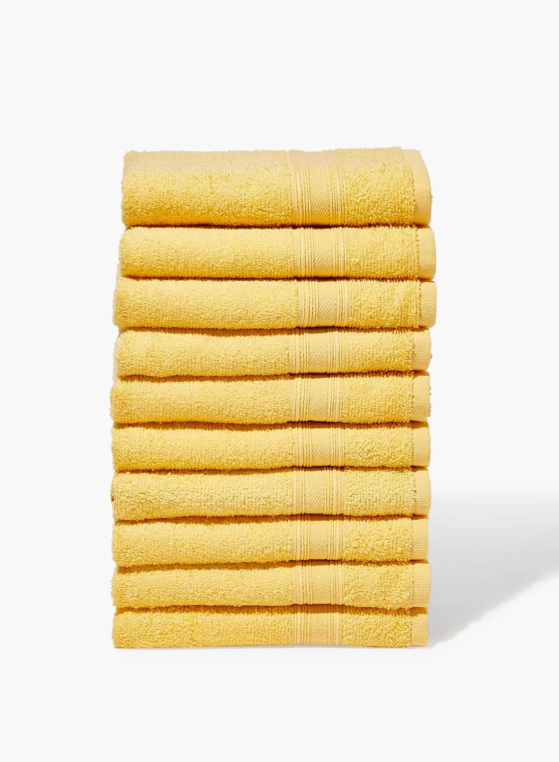 Amal Set Of 10 Face Towels 400 Gsm