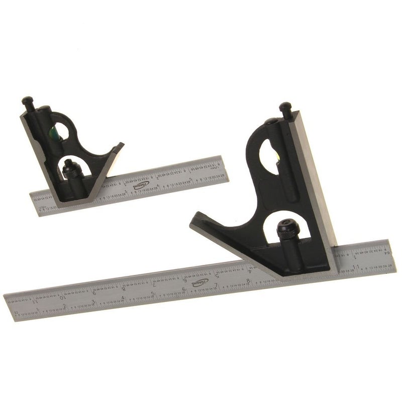 iGaging Combination Square Set 6" & 12" 4R Steel Blade High Precision - Image 1