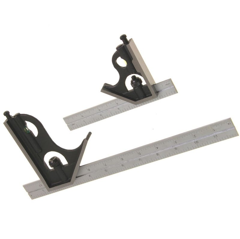 iGaging Combination Square Set 6" & 12" 4R Steel Blade High Precision - Image 2