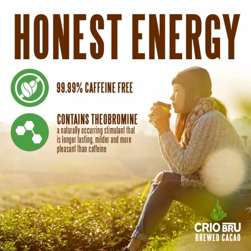 Crio Bru Ghana French Roast 10 oz Bag | Natural Healthy Brewed Cacao Drink | Great Substitute to Herbal Tea and Coffee | 99% Caffeine Free Gluten Free Low Calorie Honest Energy Brew And Enjoy Hot or Iced - Image 5