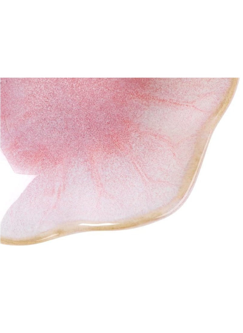Oasisgalore Pink Ceramic Lotus Leaf Ring Tray, Small Key & Jewelry Dish for Organizing, Home Decor Gift  - Image 5