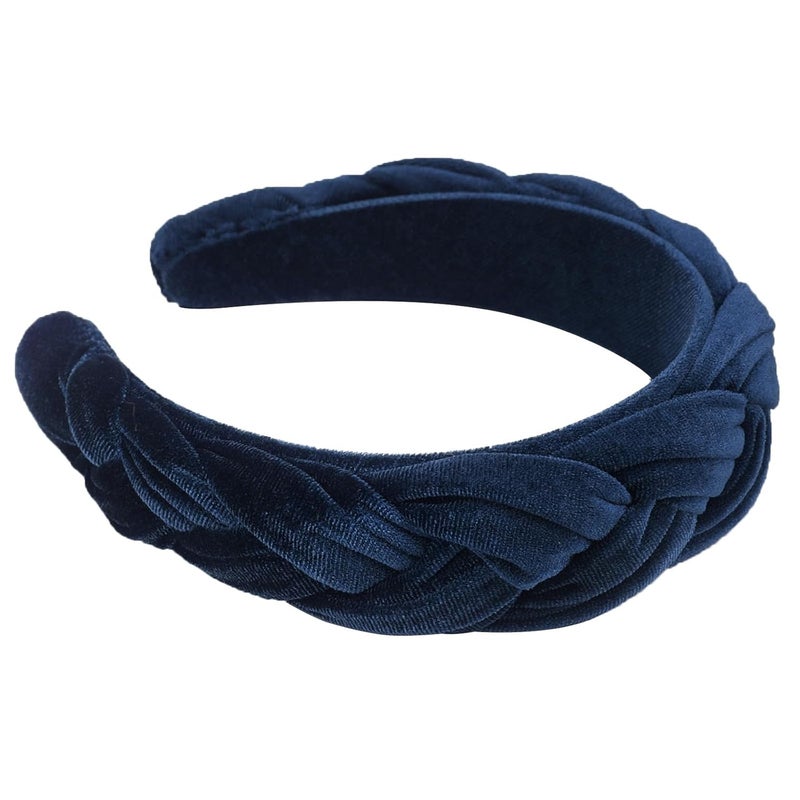 DRESHOW Velvet Braided Headband Women Hair Hoop Elastic Hair Bands Fashion Headbands for Women