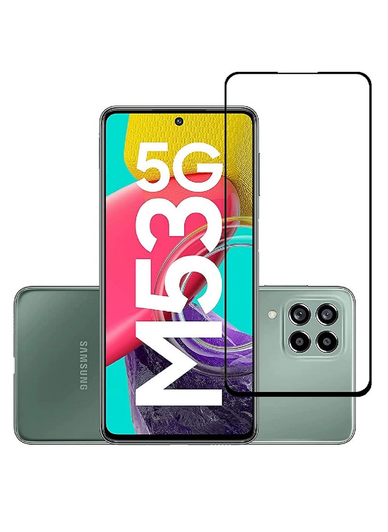 Tempered Glass Screen Protector 5D Designed For Samsung Galaxy M53 Full Glue Edge to Edge Full Screen Coverage And Bubble Free - Image 1