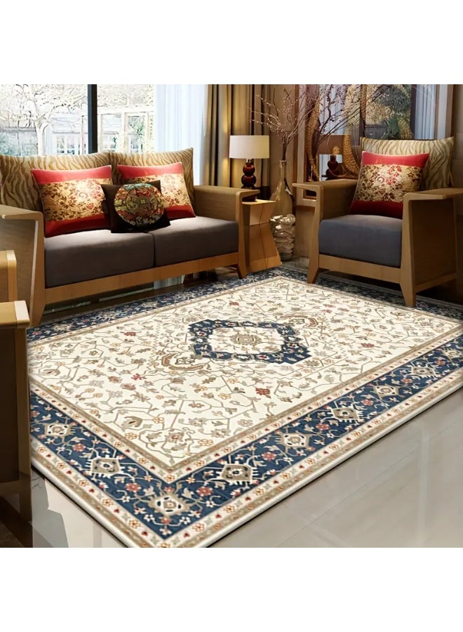 1pc Retro Persian Carpet – Bohemian Ethnic Style Area Rug, Water Absorbent, Non-Shedding, Perfect for Living Room, Bedroom, Homestay & Hotel Decor - Image 3