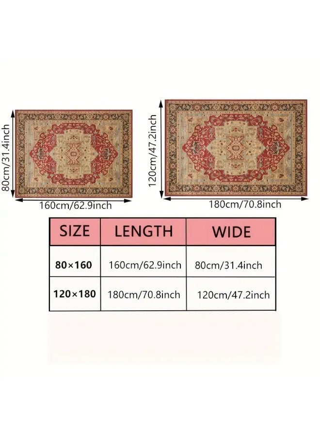 1pc Retro Persian Carpet – Bohemian Ethnic Style Area Rug, Water Absorbent, Non-Shedding, Perfect for Living Room, Bedroom, Homestay & Hotel Decor - Image 4