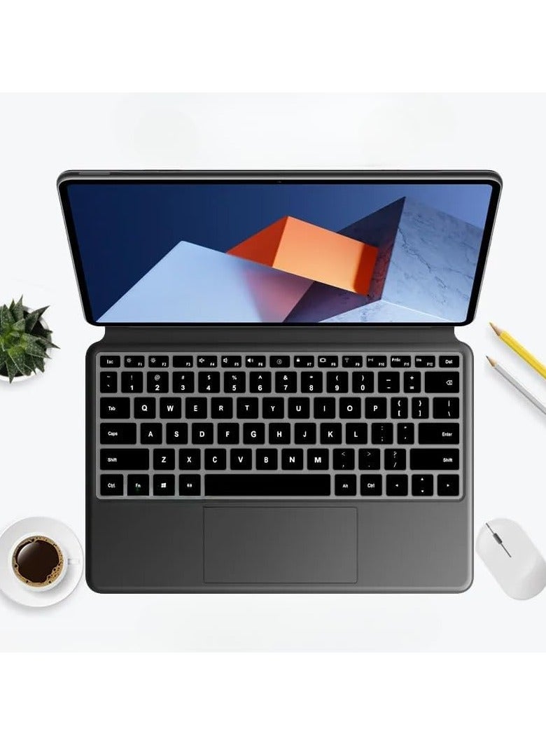 4-Piece Keyboard Film Compatible with Huawei MateBook E 2023 12.6-inch DRR-W76 Silicone TPU Laptop Keyboard Protective Case Skin Cover for Matebook E 2023