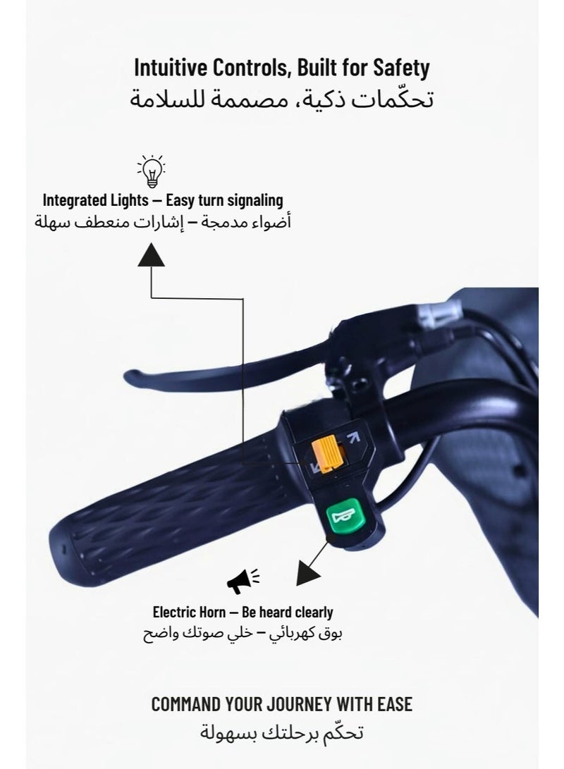 EGG PRO Electric Kick scooter black for Adults with Front Basket, Double Seats, Max Speed 40 KM/H Range 25-40 KM, 10-inch Wheels - Image 5