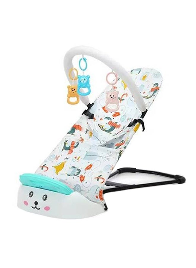 BABYCARA Baby Rocking Chair with Piano Pedal Comfort And Fun, White  - Image 1