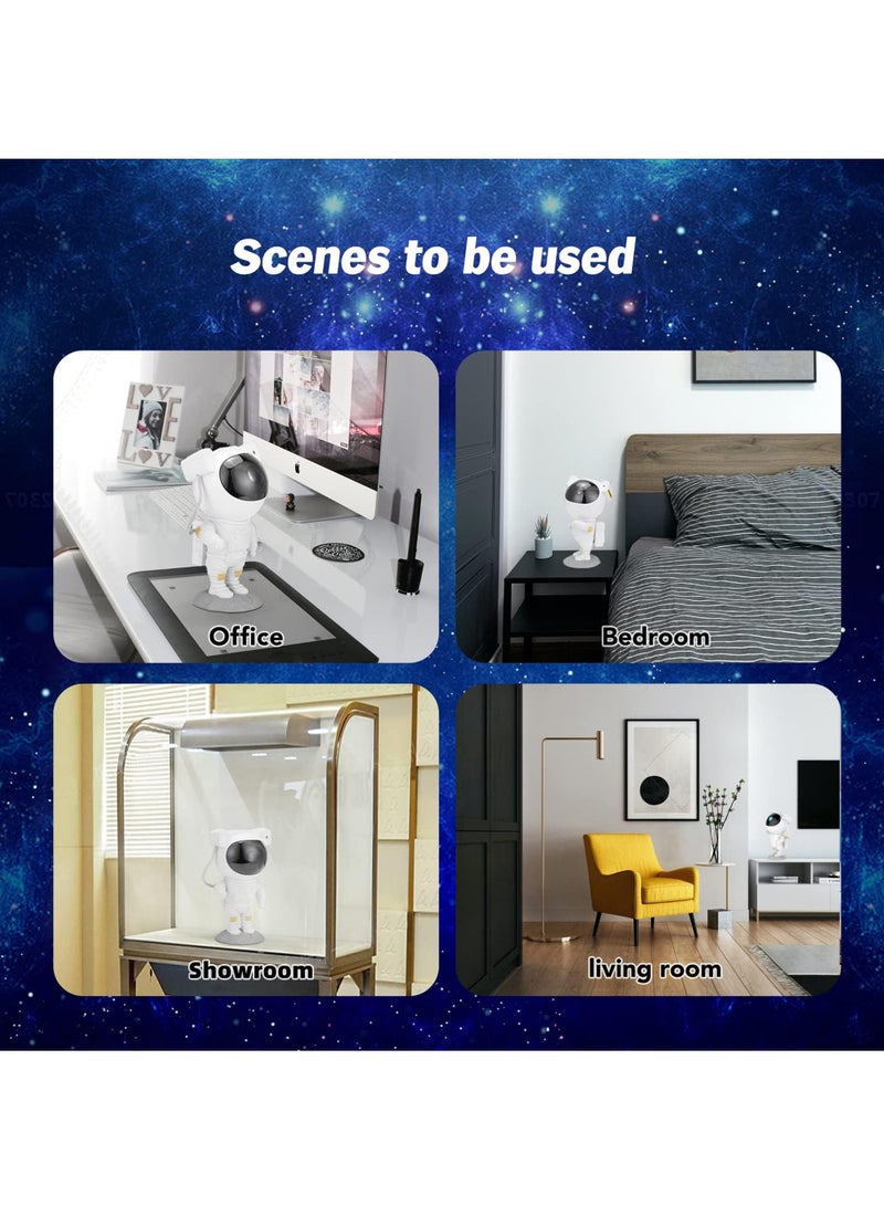 Star Projector Night Lights Kids Room Decor Aesthetic Astronaut Nebula Galaxy Projector Night Light Remote Control Timing and 360°Rotation Magnetic Head Lights for Bedroom Gaming Room Decor - Image 2