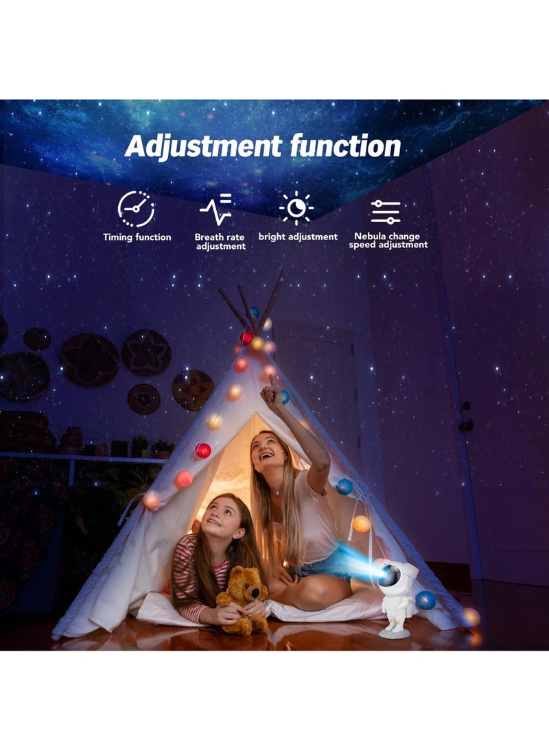 Star Projector Night Lights Kids Room Decor Aesthetic Astronaut Nebula Galaxy Projector Night Light Remote Control Timing and 360°Rotation Magnetic Head Lights for Bedroom Gaming Room Decor - Image 3