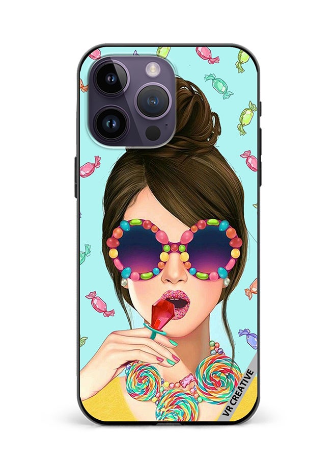 VR CREATIVE Protective Case Cover For Apple iPhone 16 Pro Stylish Girl Design Multicolour - Image 1