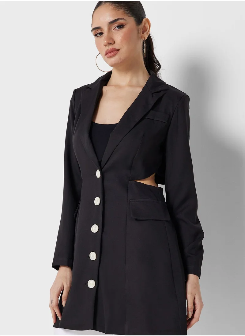 ELLA Cutout Detail Blazer