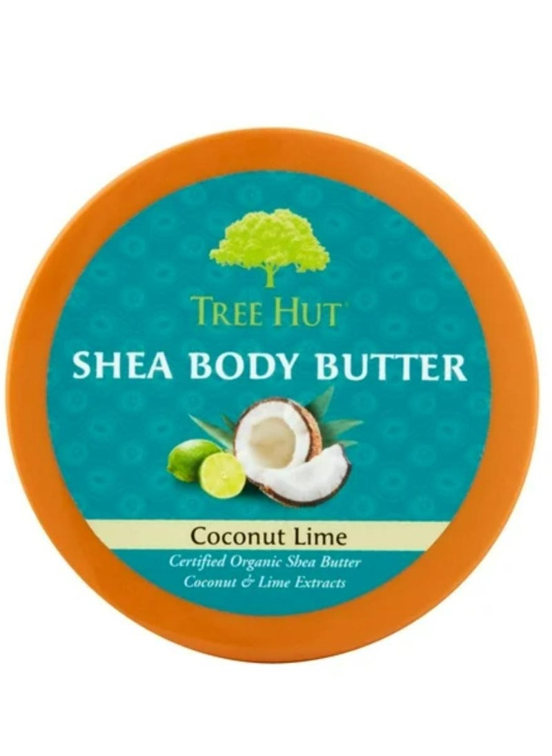Tree Hut Shea Body Butter Coconut Lime Face Scrub 198 g  - Image 1