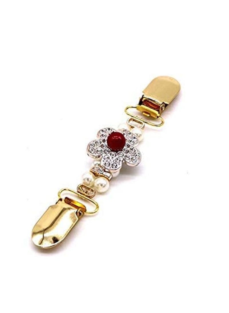 KASTWAVE 3PCS Tie Up Sweater Clip and Scarf Clip Set, Vintage Dress Clips Back Cinch Clip for Clothing, Shawl Clasps, Ladies Dress Chain Cardigan for Women - Image 4
