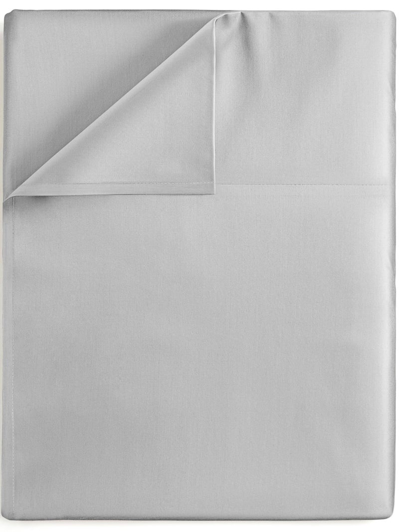CGK Unlimited Twin Size Flat Sheet  Hotel Quality Top Flat Bed Sheet Only  UltraSoft Breathable  Cooling  Fade  Wrinkle Free  EasyCare Stain  Shrink Resistant Bedding  EasyFit  OekoTex  Light Grey 