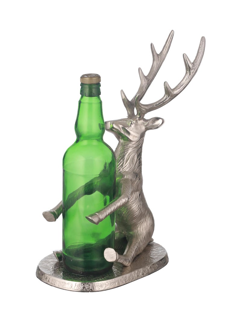 Trovea's Buck Aluminium Handmade Bottle Holder | Designer Bar Accessory for Home | Decorative Bottle Stand - Image 3