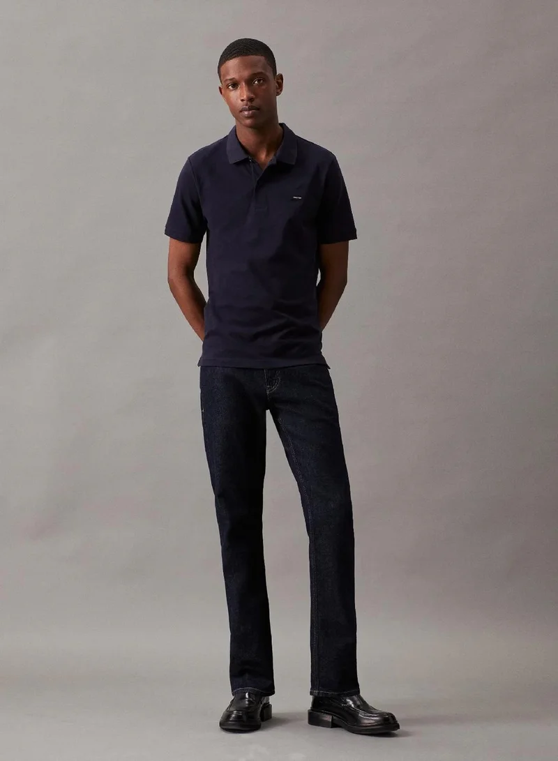 Calvin Klein Night Sky Slim Stretch Pique Polo Shirt for Men | Best Price UAE