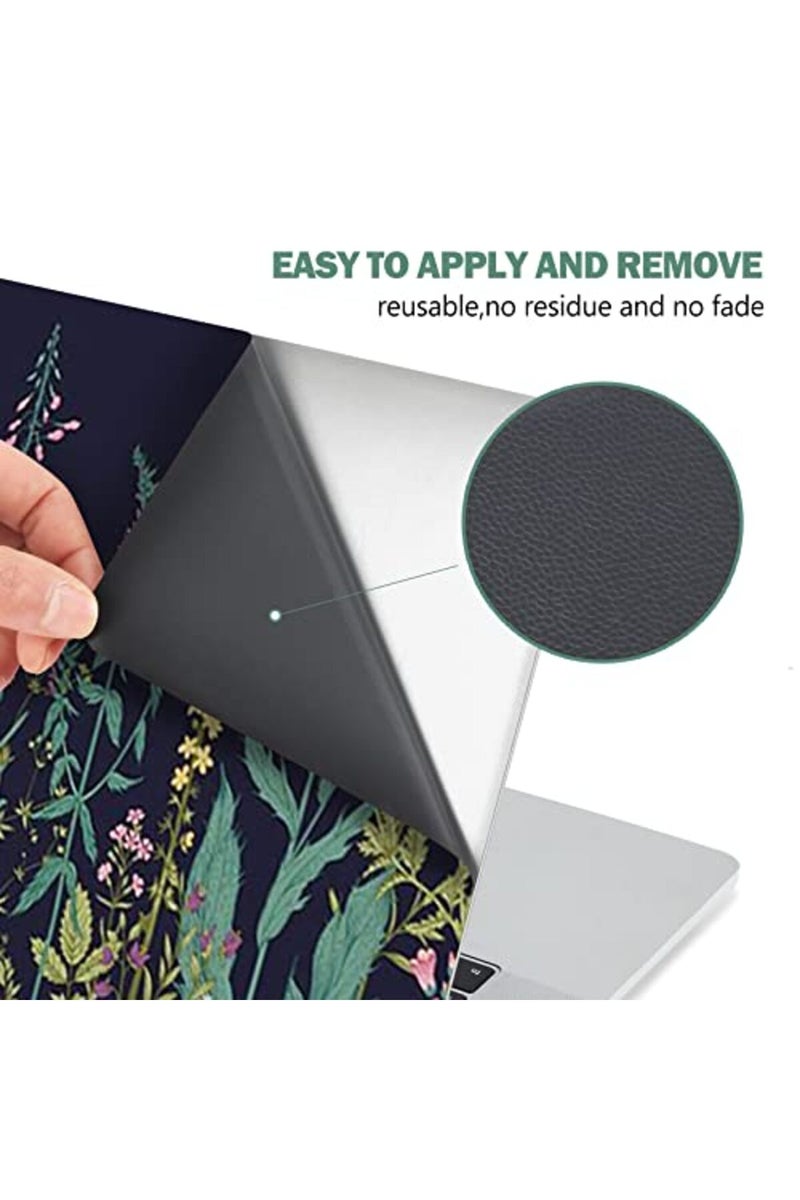AIMSA ALAYRA Laptop Skin Sticker Decal, 12 13 13.3 14 15 15.4 15.6 inch Laptop Art Decal Protector Notebook Netbook PC 15.6" Universal Vinyl Cover, Flowers Plants - Image 4