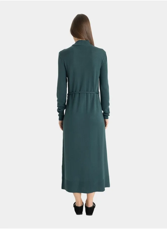 ديفاكتو Belted Knit Dress
