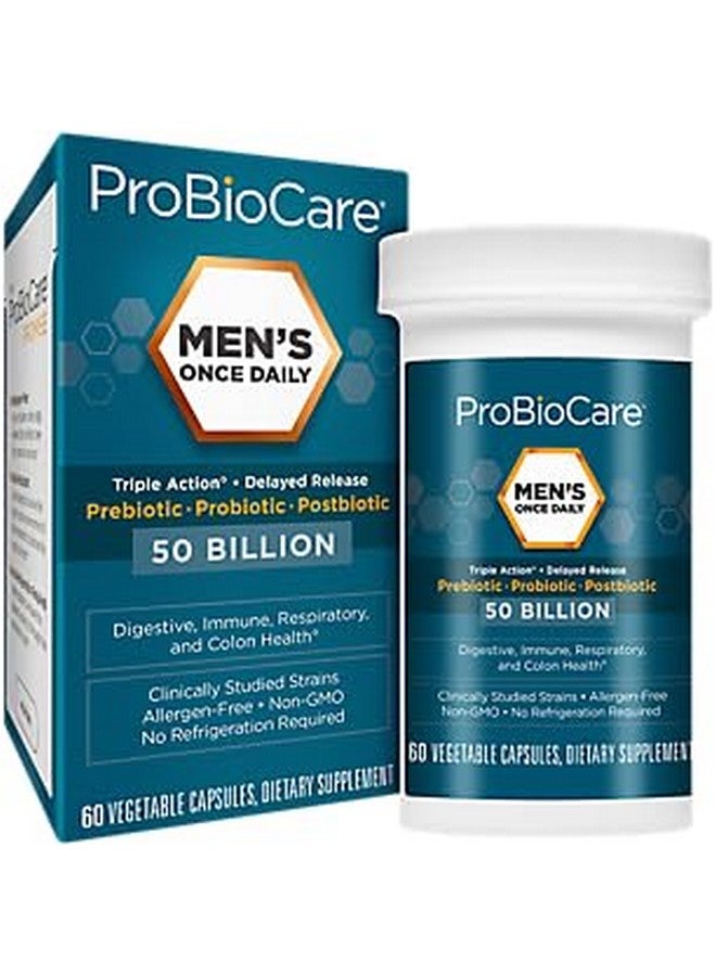 ProBioCare MenaTMs Once Daily Probiotic a Digestive Health a 50 Billion CFU of Probiotics (60 Capsules) - Image 1