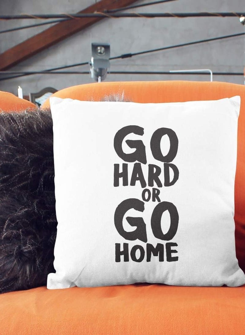 Go Hard Or Go Home Throw Pillow - Image 2