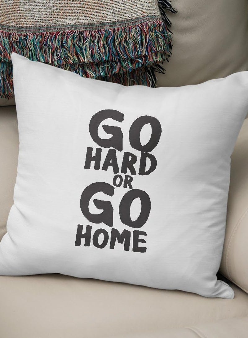 Go Hard Or Go Home Throw Pillow - Image 3