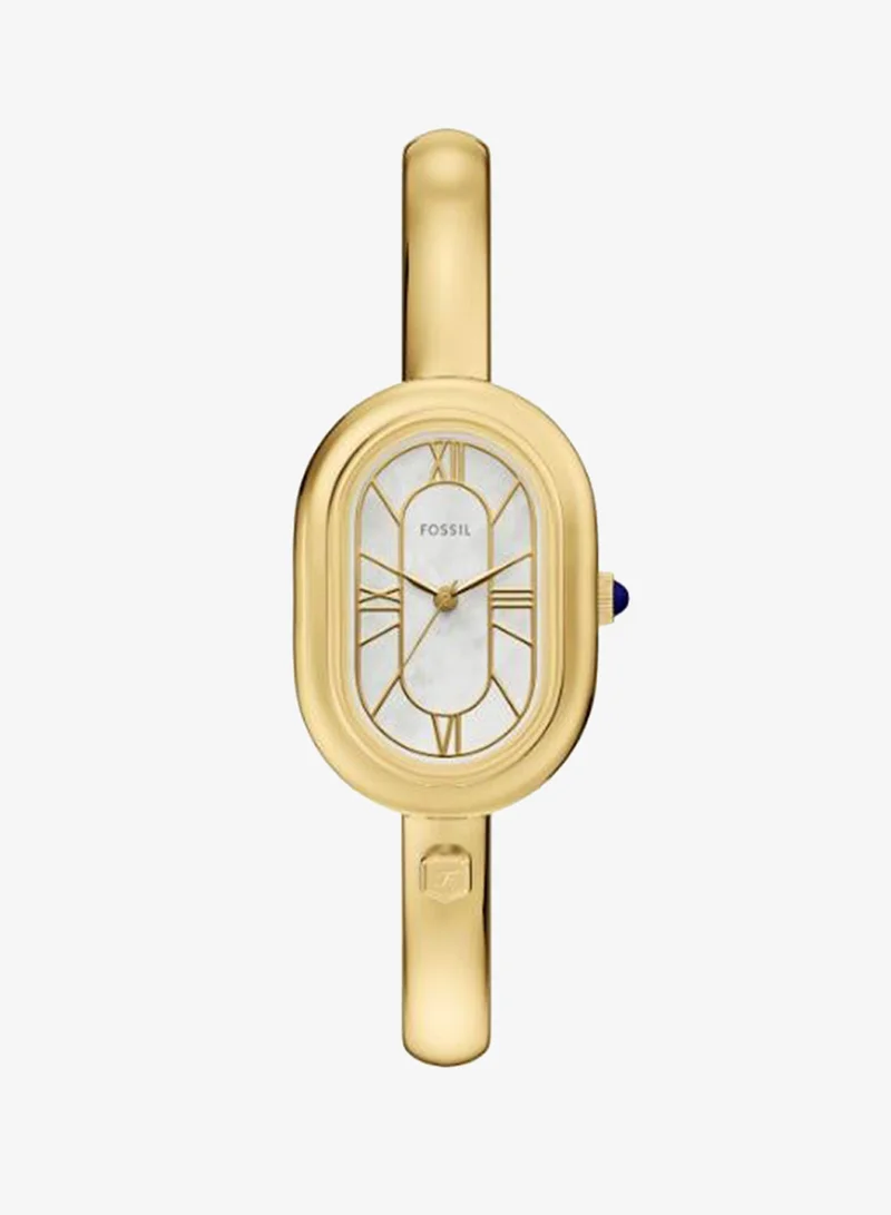 Fossil Gold-Tone Stainless Steel Bangle Watch