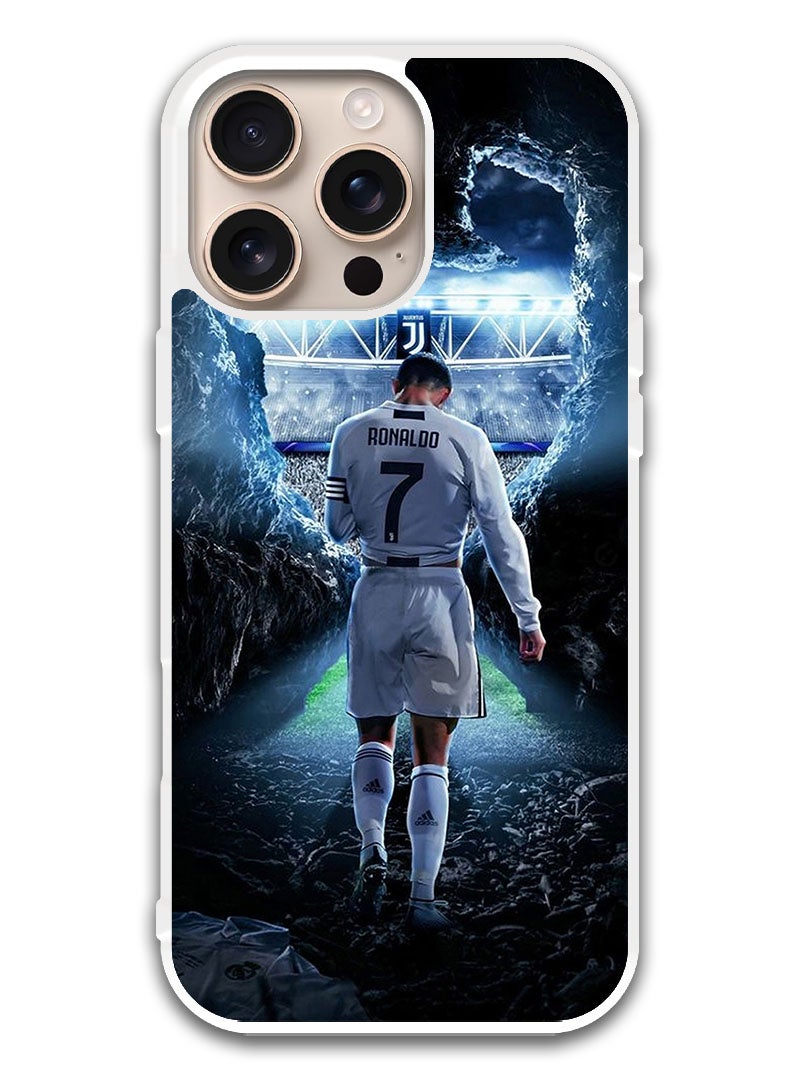 Theodor Protective Case Cover For APPLE IPHONE 16 Pro Ronaldo (3) (White Bumper) - Image 1