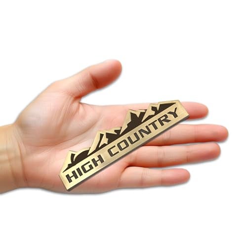 SIAGO SIA268 Premium High Country Metal Car Sticker - Durable & Stylish Auto Emblem for Vehicles - Customizable Designs - Easy Installation - Weather-Resistant & Long-Lasting - Image 1
