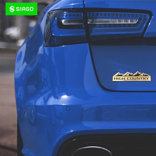 SIAGO SIA268 Premium High Country Metal Car Sticker - Durable & Stylish Auto Emblem for Vehicles - Customizable Designs - Easy Installation - Weather-Resistant & Long-Lasting - Image 3