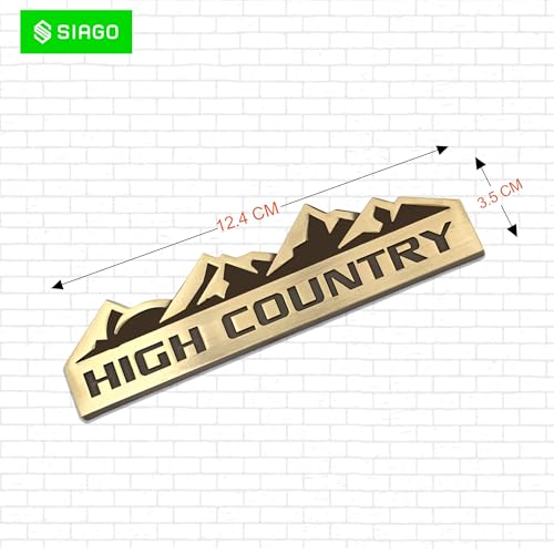 SIAGO SIA268 Premium High Country Metal Car Sticker - Durable & Stylish Auto Emblem for Vehicles - Customizable Designs - Easy Installation - Weather-Resistant & Long-Lasting - Image 2