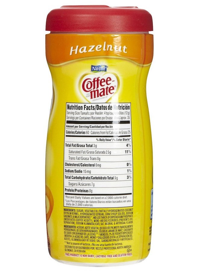 Coffee Mate Coffee-mate Powdered Creamer Canisters - Hazelnut - 15 oz - 2 Pack  - Image 2