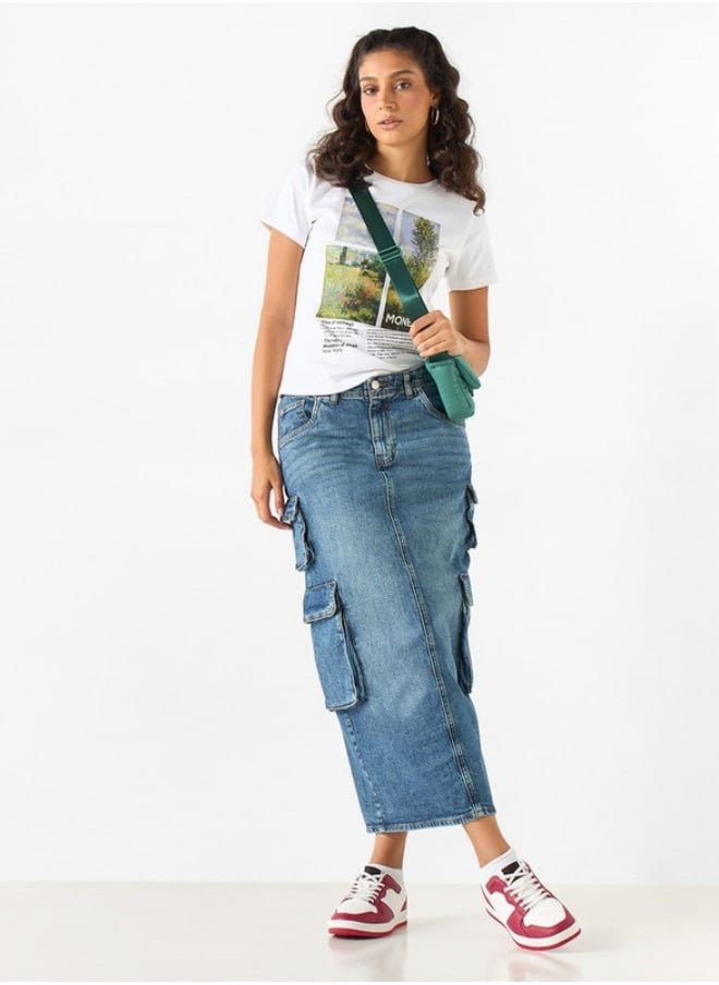 SP Characters - The Metropolitan Museum of Art Print T-shirt with Short Sleeves and Crew Neck - Image 1
