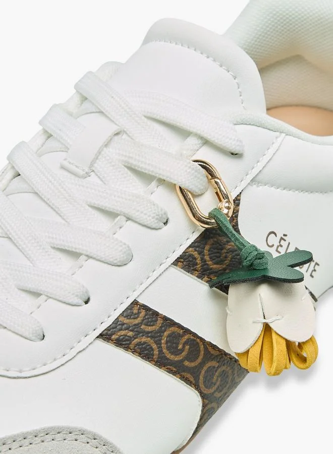 Celeste WHITE Women Lace-Up Ankle Sneakers for Women | Best Price UAE
