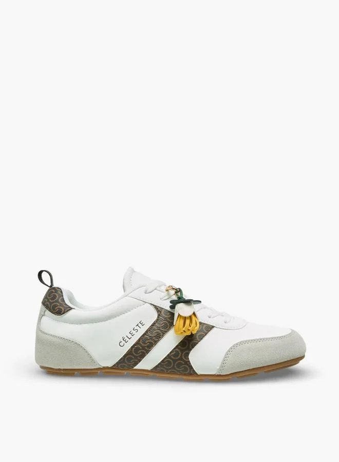 Celeste WHITE Women Lace-Up Ankle Sneakers for Women | Best Price UAE