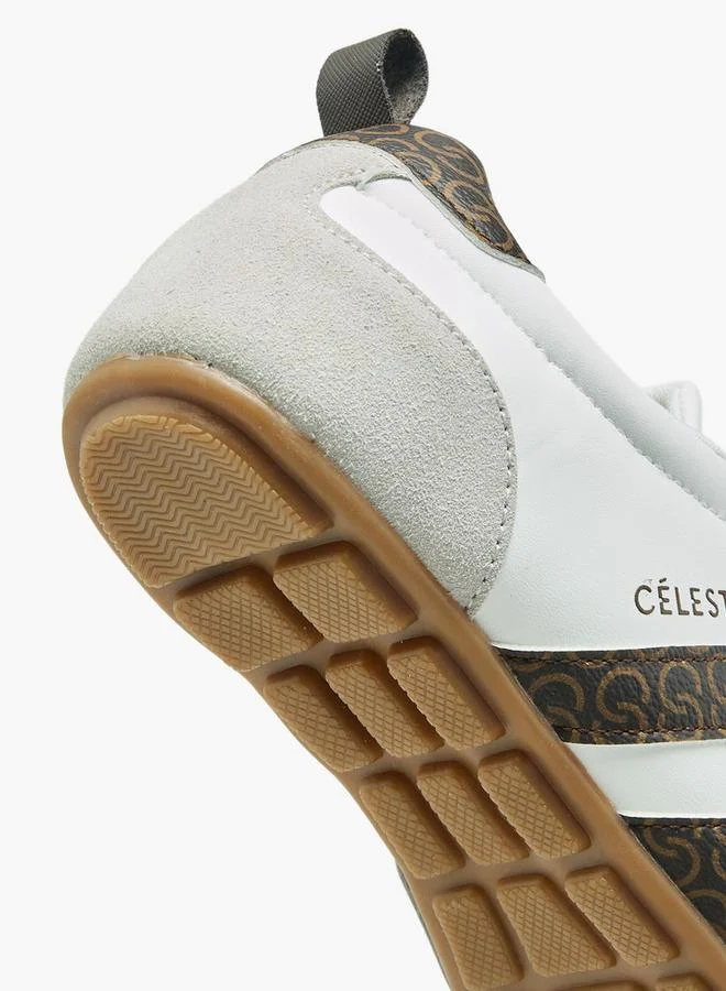 Celeste WHITE Women Lace-Up Ankle Sneakers for Women | Best Price UAE