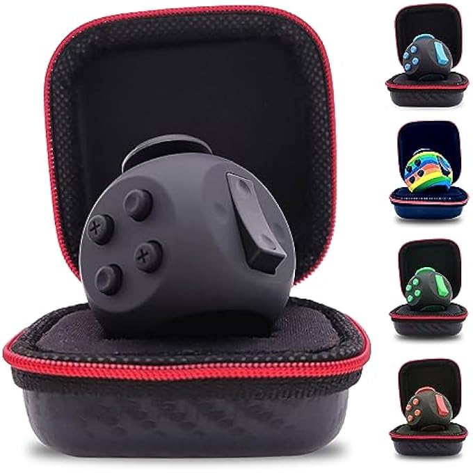 PILPOC (Black) - theFube Fidget Toy - Premium Quality Fidget Toy Ball with Exclusive Protective Case, Stress Relief Toy (Black) - Image 1