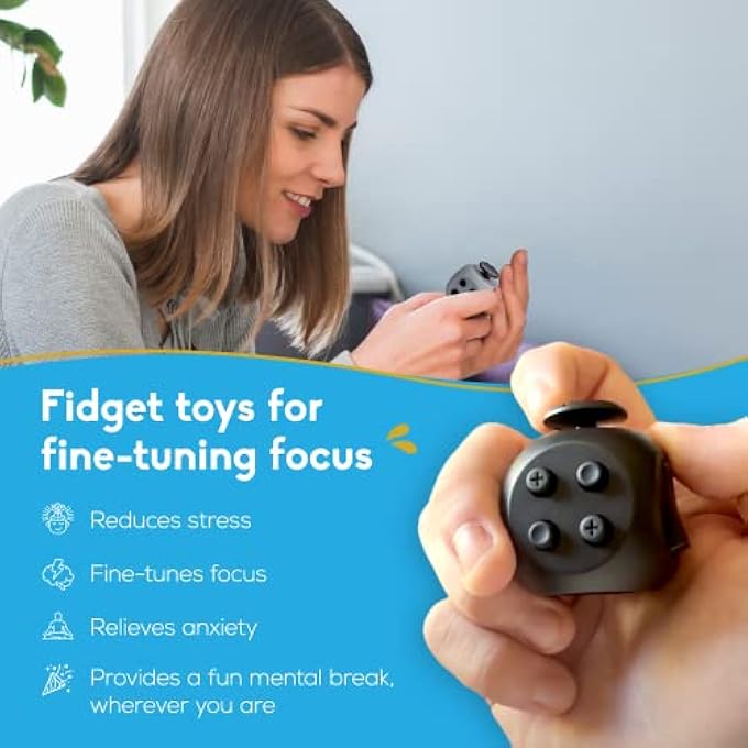 PILPOC (Black) - theFube Fidget Toy - Premium Quality Fidget Toy Ball with Exclusive Protective Case, Stress Relief Toy (Black) - Image 2